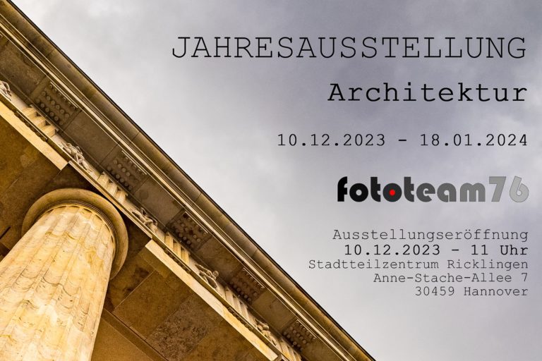 01-Einladung Fototeam76 - Architektur